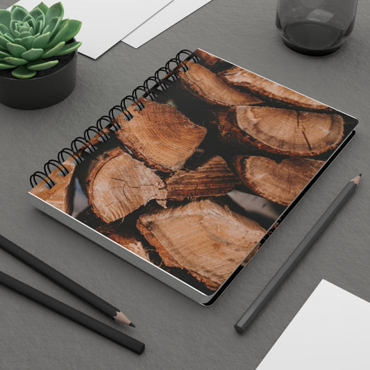 Wood Stack- Spiral Bound Journal